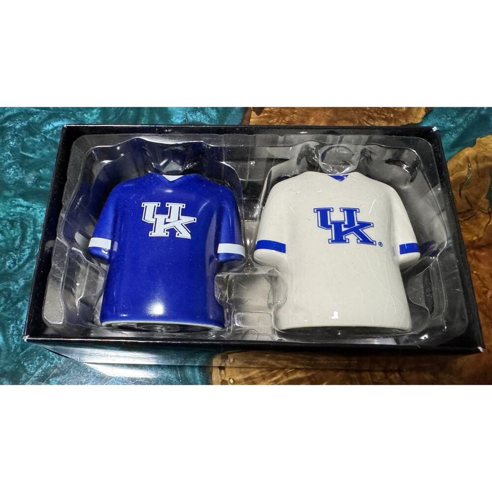 University Of KY Salt & Pepper Shakers Blue/white